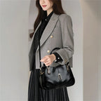 Genuine Brand Leather Women Handbag Luxury Designer Shoulder Crossbody Bags Ladies Purse Messenger Tote Bag Female Commuting Bag