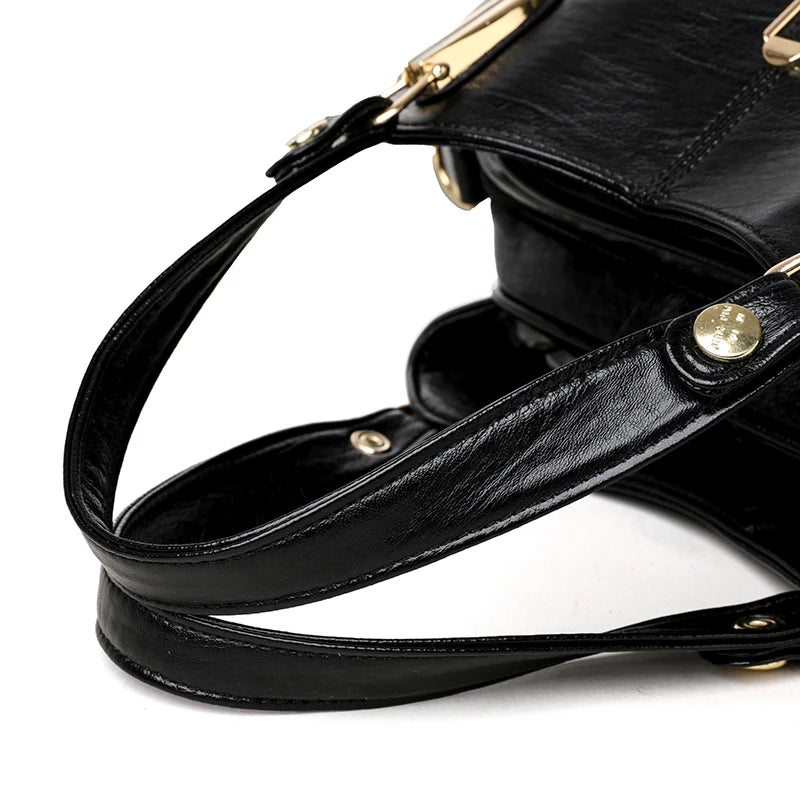 Genuine Brand Leather Women Handbag Luxury Designer Shoulder Crossbody Bags Ladies Purse Messenger Tote Bag Female Commuting Bag
