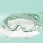 Outdoor Swim Goggles Waterproof Anti-Fog Wide View Scuba Diving Swimming Glasses with Earplugs Adult Youth Swim Eyewear