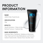 Men Facial Scrub Deep Cleansing Exfoliates Softens Skin Improves Clogged Pores Hydration Formula For Healthy Look 2 In 1