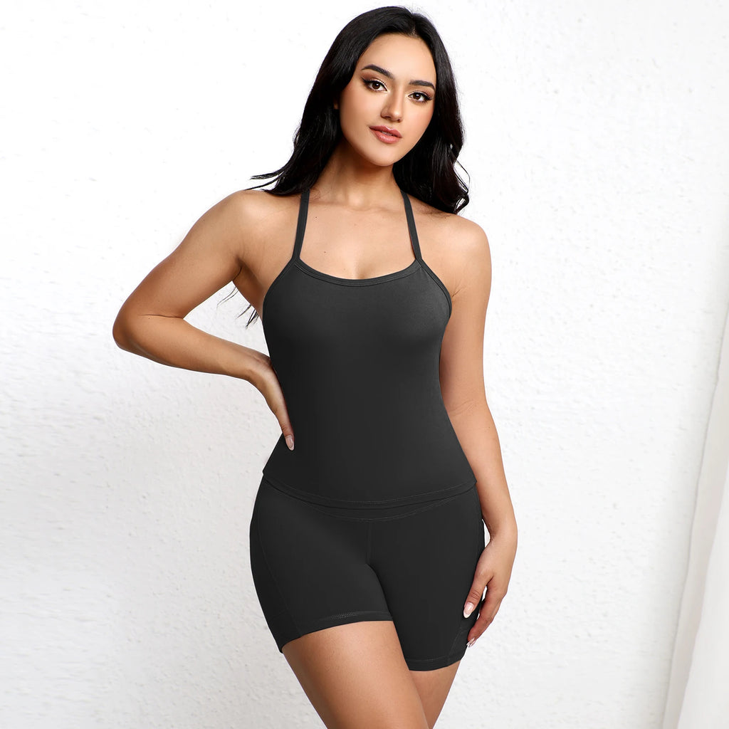 Women Sports Short With Pocketed Yoga Legging Shorts Squat Proof High Waist Fitness Tight Shorts Quick Drying Cycling Workout Gy