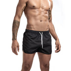 Men's Board Shorts Swim Trunks Drawstring Solid Color Quick Dry Running Swimming Pool Classic Casual Sport Black Summer Shorts