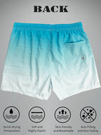 Mens Swim Trunks with Mesh Lining Side Pockets Solid Beach Shorts Quick Dry Lightweight Drawstring Board Shorts Summer Swimwear