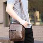 Crossbody Bag Shoulder Bags Vintage Men Handbags Large Capacity PU Leather Bag For Man Tote Bag Motorcycle Shoulder Bag