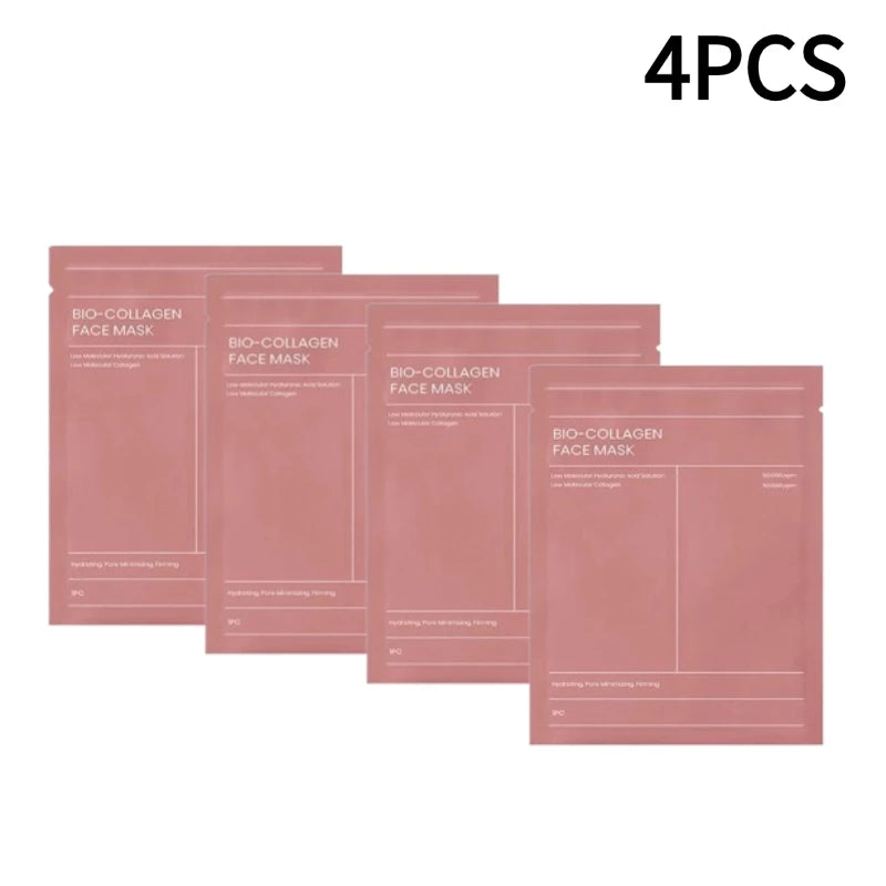 1-5pcs Bio Collagen Face Mask Shrink Pores Deep Hydrating Overnight Mask Moisturizing Refreshing Brightening Face Skin Care
