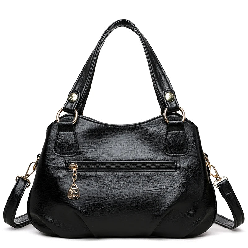 Genuine Brand Leather Women Handbag Luxury Designer Shoulder Crossbody Bags Ladies Purse Messenger Tote Bag Female Commuting Bag