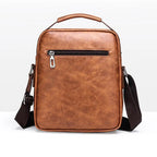 Crossbody Bag Shoulder Bags Vintage Men Handbags Large Capacity PU Leather Bag For Man Tote Bag Motorcycle Shoulder Bag