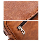 Crossbody Bag Shoulder Bags Vintage Men Handbags Large Capacity PU Leather Bag For Man Tote Bag Motorcycle Shoulder Bag