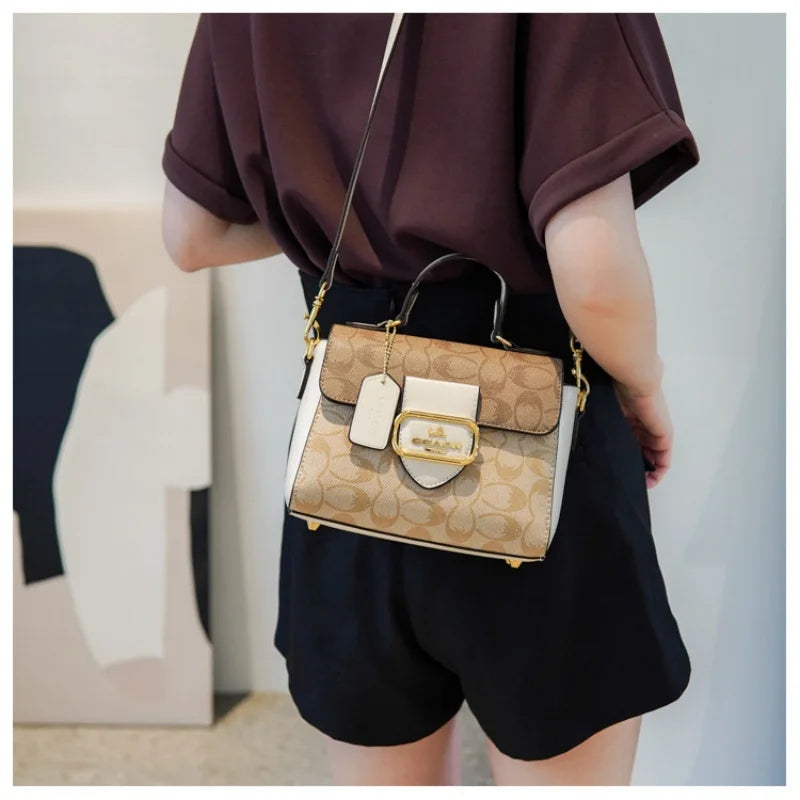 2026 Fashionable women's handbag with a vintage French design, suitable for any occasion as a shoulder or cross-body bag