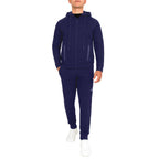 2-Piece Men's Tech Fleece Hoodie & Jogger Set (S-3XL): Black / XL