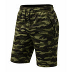 Men's Tech Fleece Jogger Lounge Shorts W Zip Pocket (S-5X): Black / L