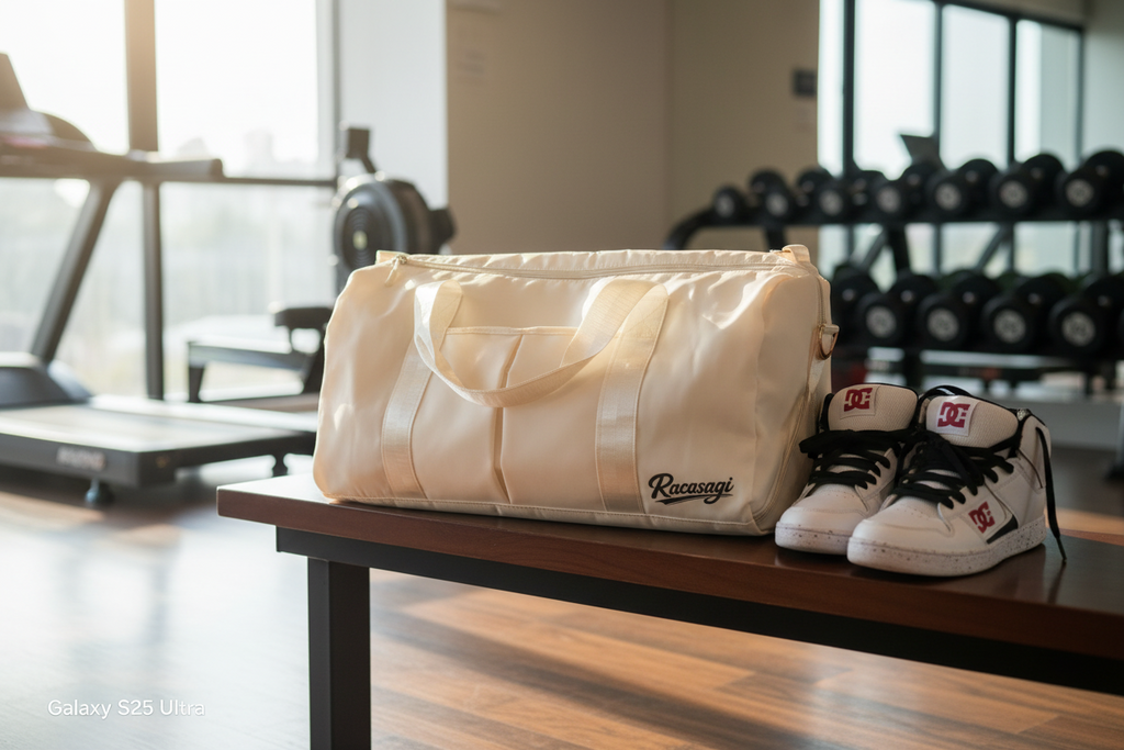 Racasagi Oxford Fashion Lightweight Large Capacity Sport Gym Fitness Yoga Bag with Shoe Compartment