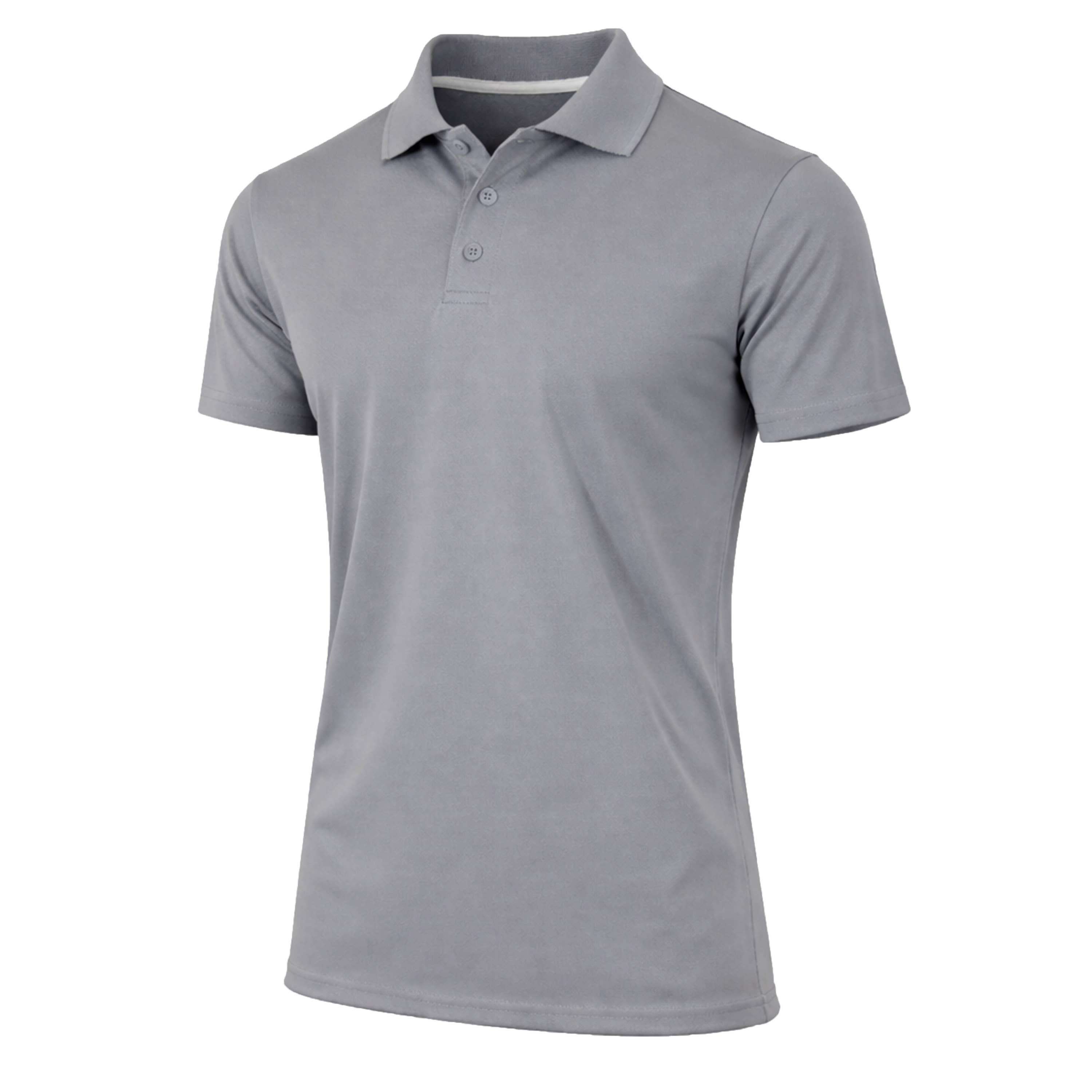 Men's Dry Fit Moisture-Wicking Polo Shirt (S-5XL): Royal / XL