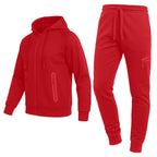 2-Piece Men's Tech Fleece Hoodie & Jogger Set (S-3XL): Black / XL