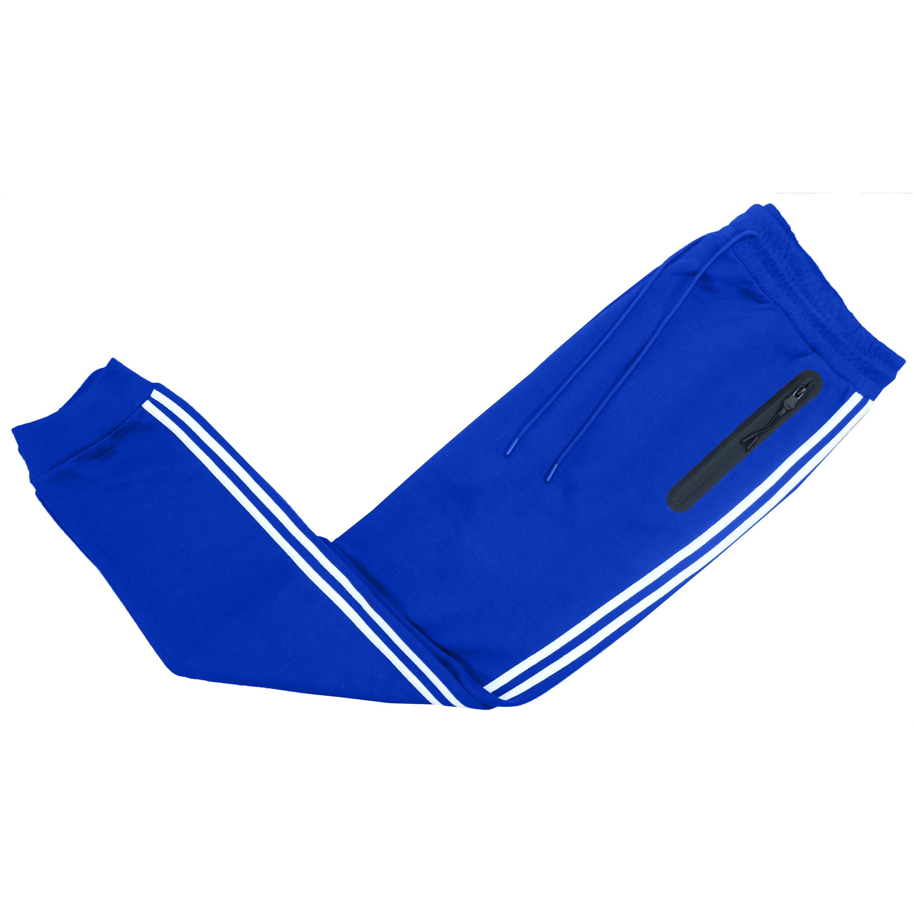 Men's Tech Fleece Sweatshirt And Jogger 2 Piece Set: Royal / L