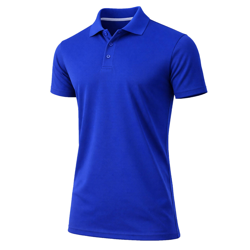 Men's Dry Fit Moisture-Wicking Polo Shirt (S-5XL): Red / XL