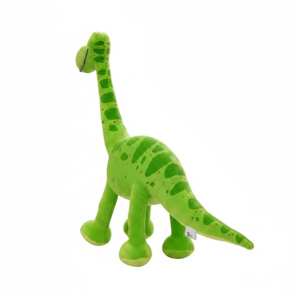 Green Dinosaur Plush Rear View