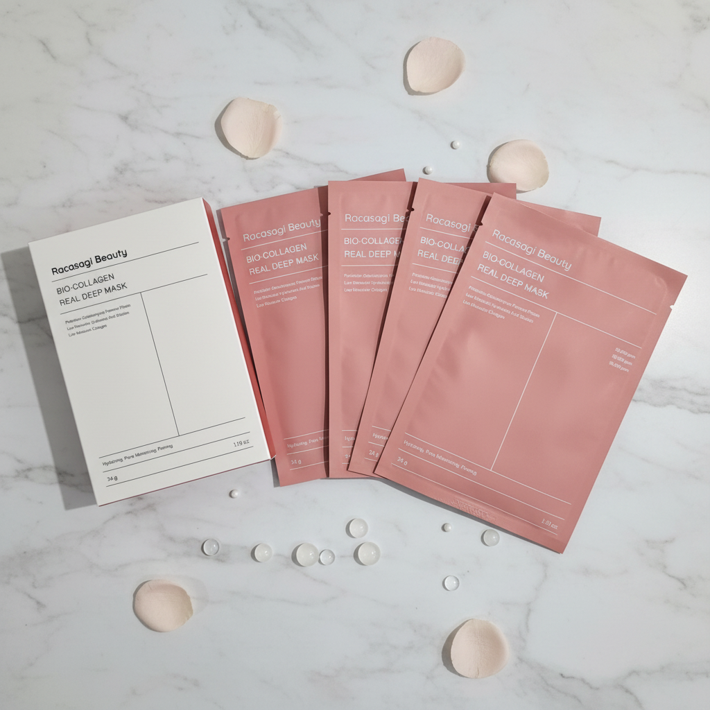 Racasagi Beauty Bio-Collagen Real Deep Mask - Flat Lay