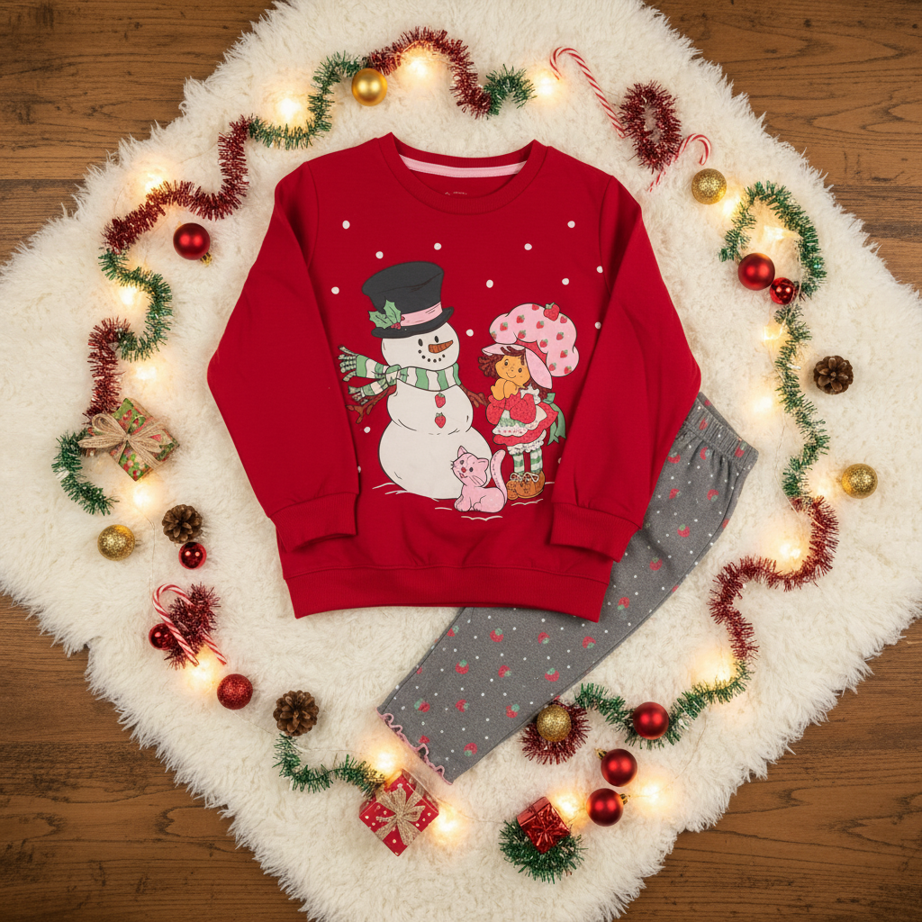 Christmas Pajama Set - Flat Lay