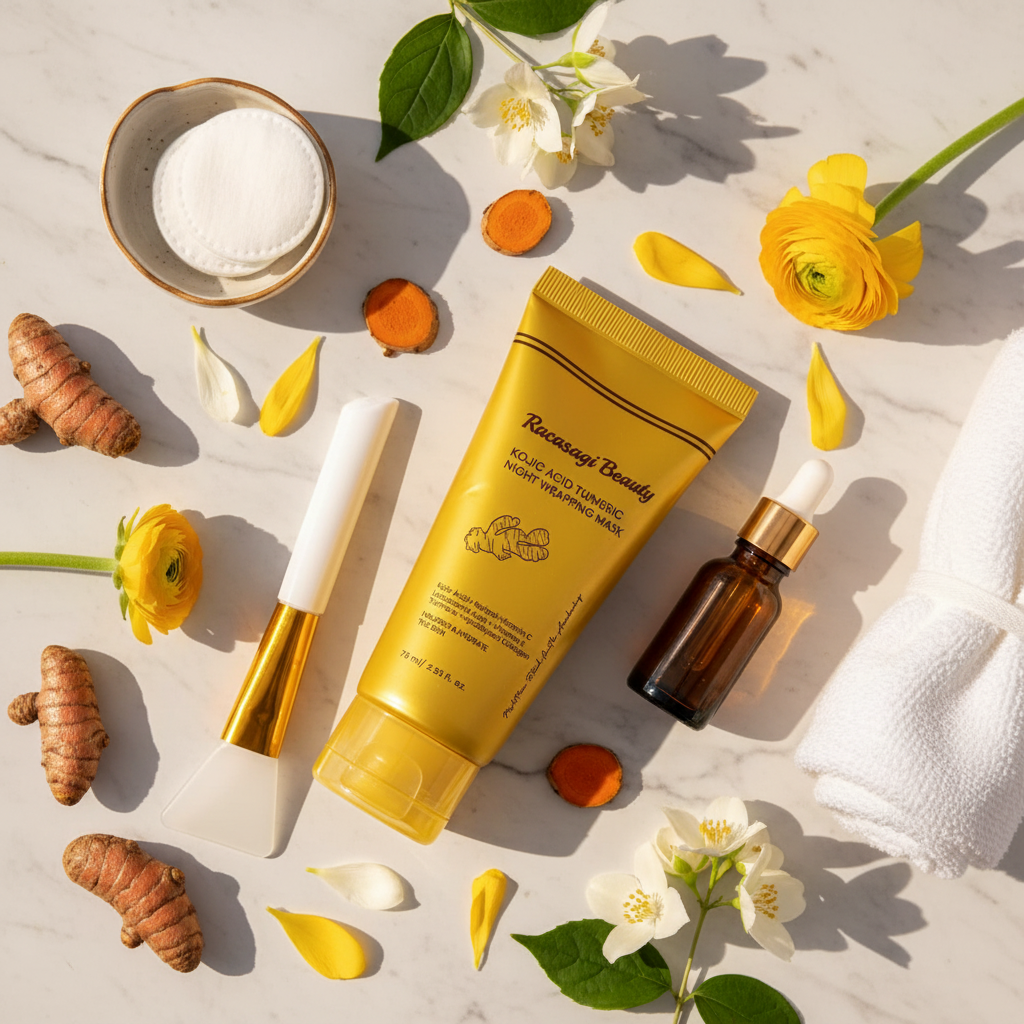 Racasagi Beauty Kojic Acid Turmeric Night Wrapping Mask