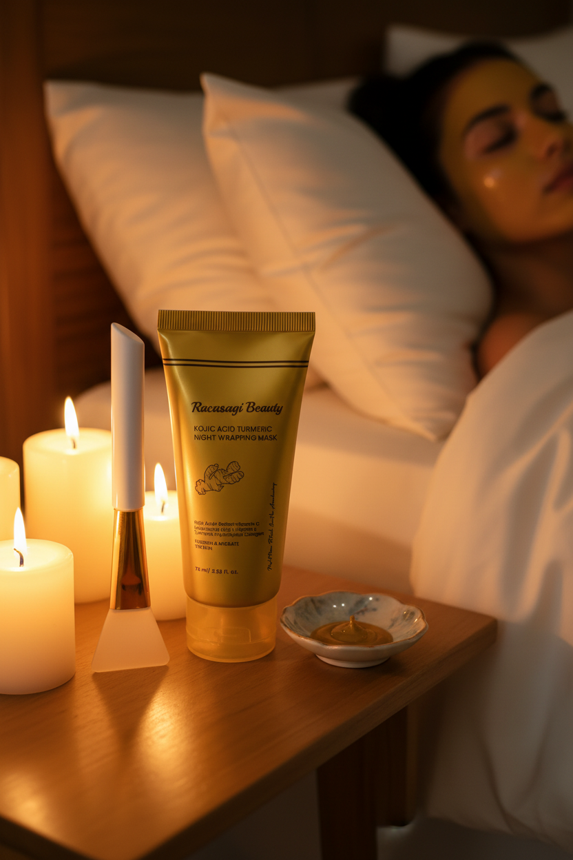 Racasagi Beauty Kojic Acid Turmeric Night Wrapping Mask