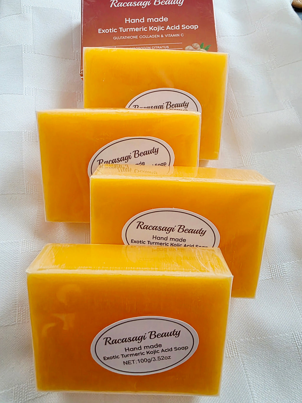 Hand Made Exotic Kojic Acid Soap Pack of 4