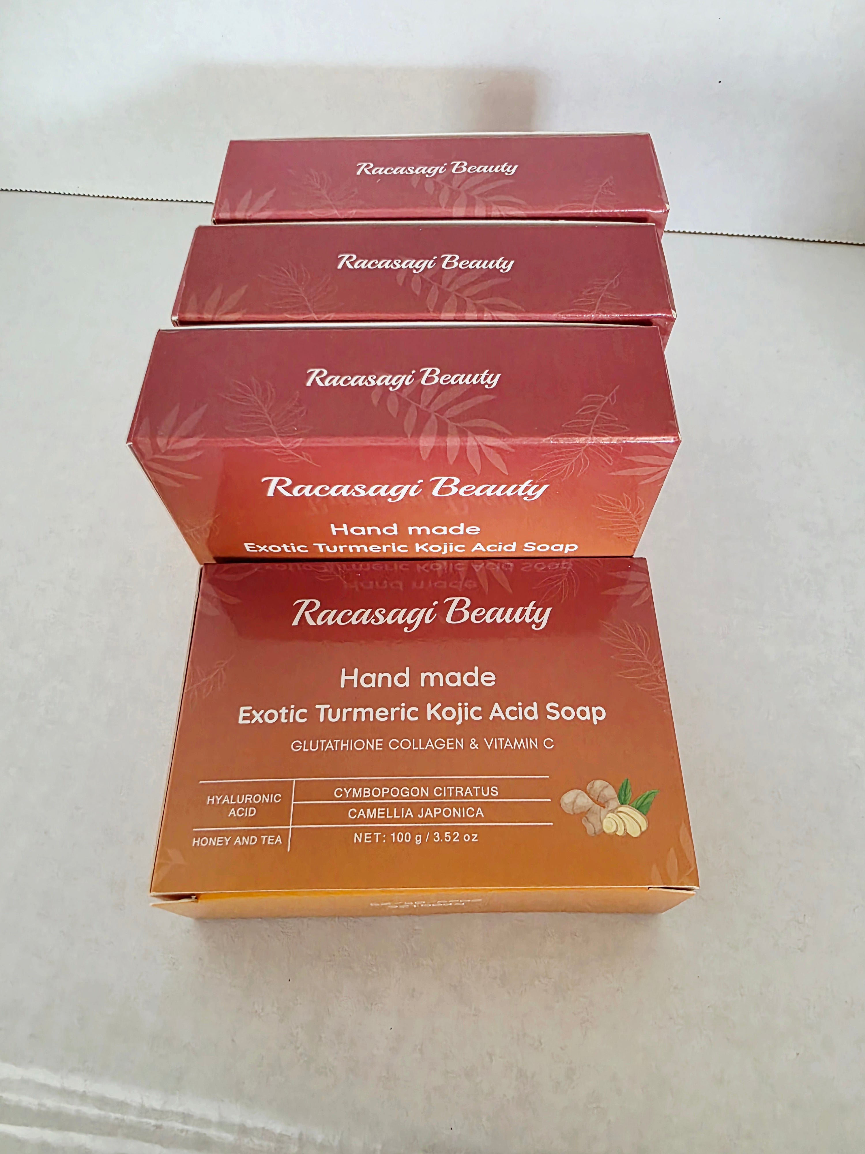 Hand Made Exotic Kojic Acid Soap Pack of 4