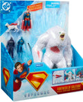DC Comics SUPERMAN, Fortress of Solitude Battle Set with 3 Action Figures, for Ages 4 and up