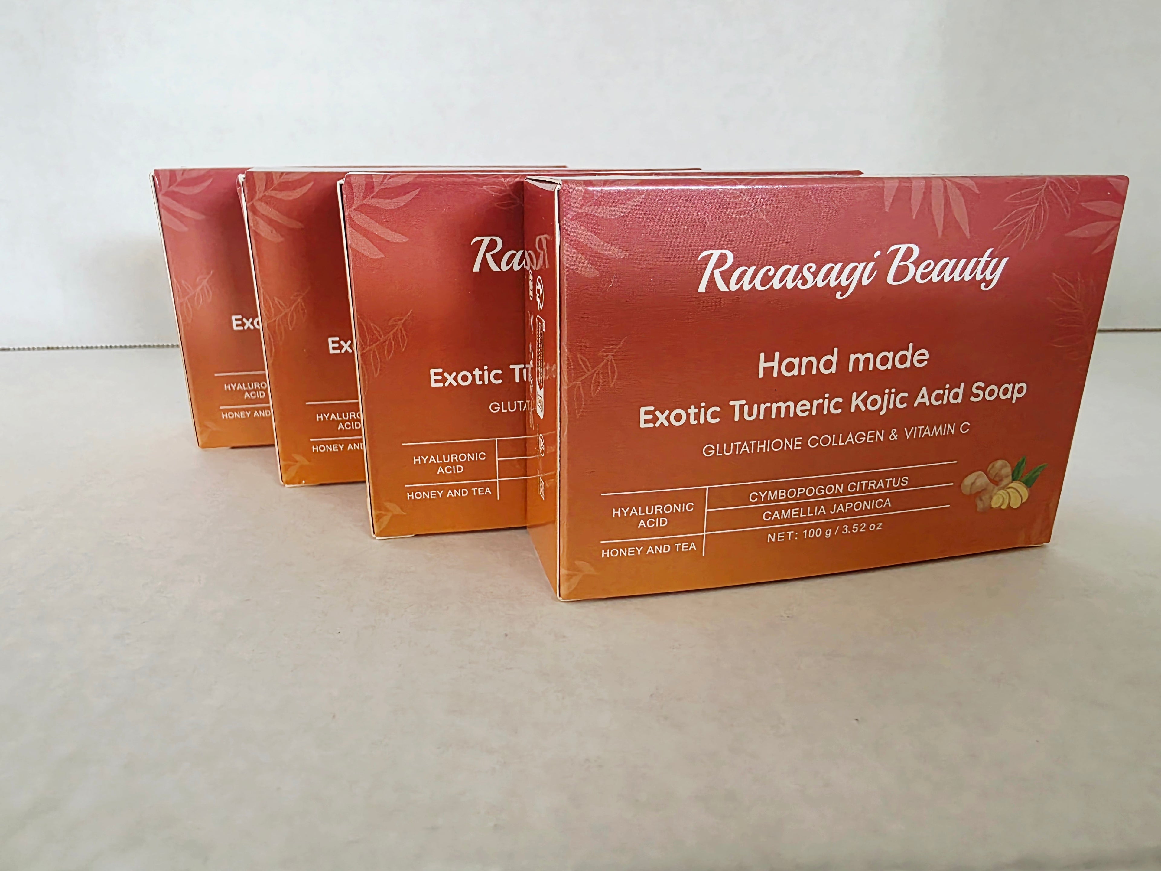 Hand Made Exotic Kojic Acid Soap Pack of 4