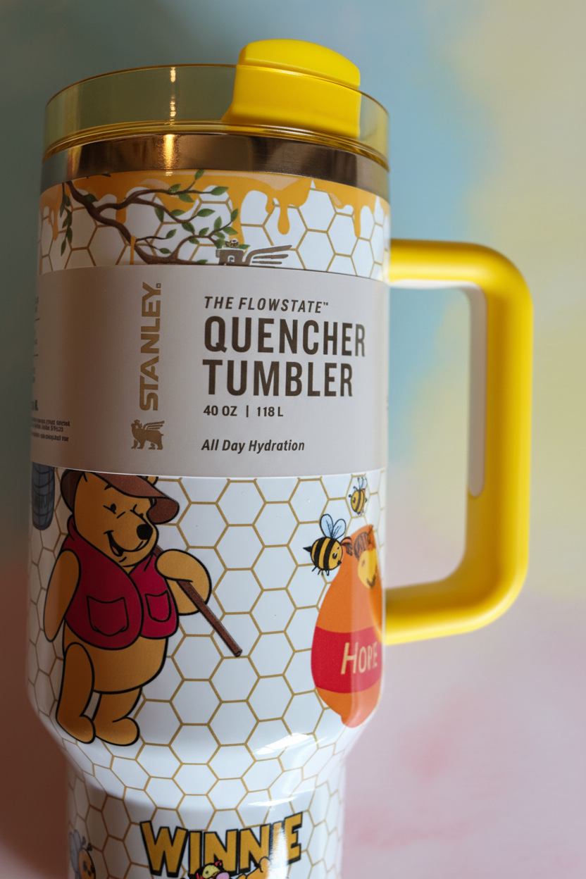 Stanley Winnie the Pooh Tumbler - close-up